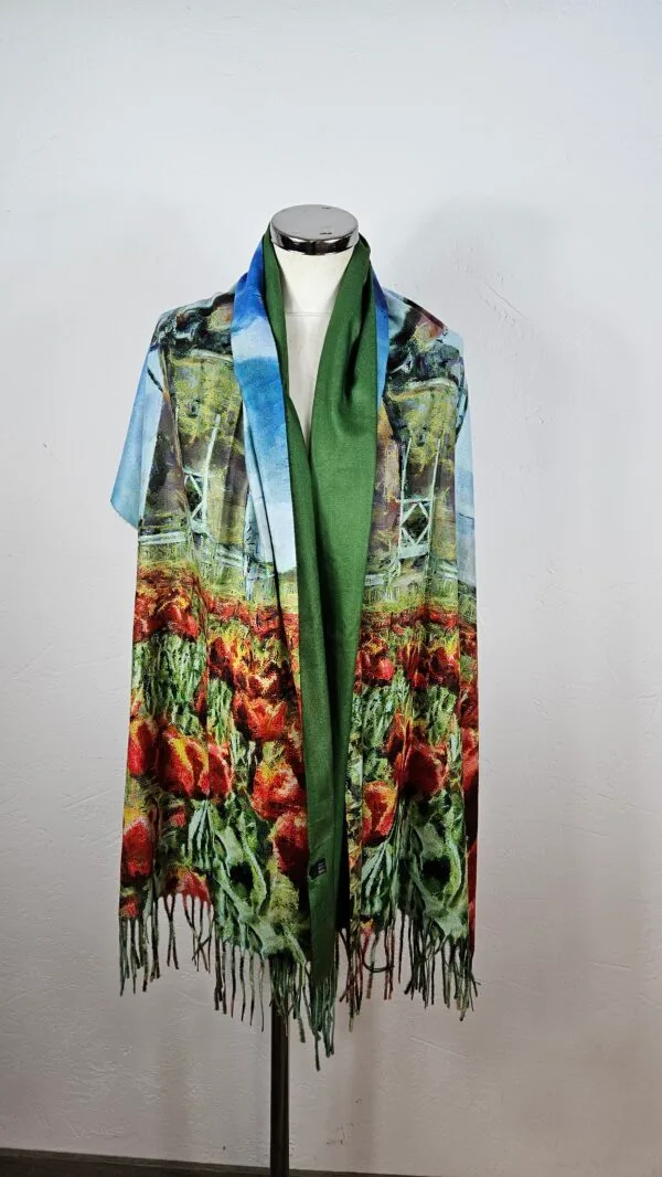 Sjaal Viscose Wol - Afbeelding 9