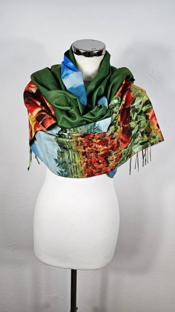Sjaal Viscose Wol - Afbeelding 7