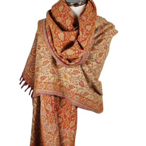 Yakwol Omslagdoek - Oranje, Zand