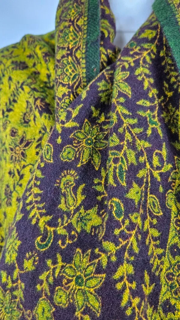 Yakwol Omslagdoek - Bruin, Groen, Zand - Afbeelding 7