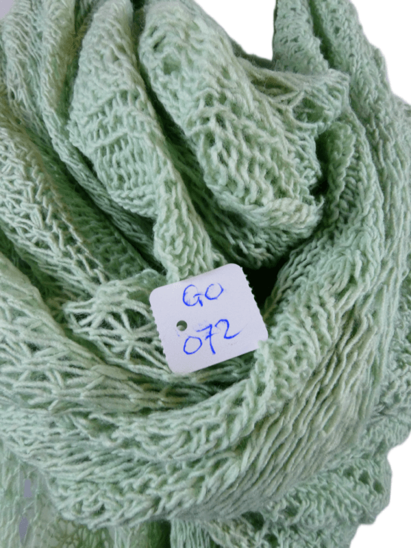 Gebreide Omslagdoek - Eucalyptus - Afbeelding 2