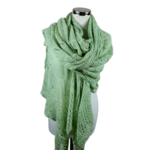 Gebreide Omslagdoek - Eucalyptus
