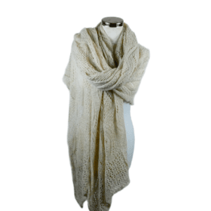 Gebreide Omslagdoek - Ivory