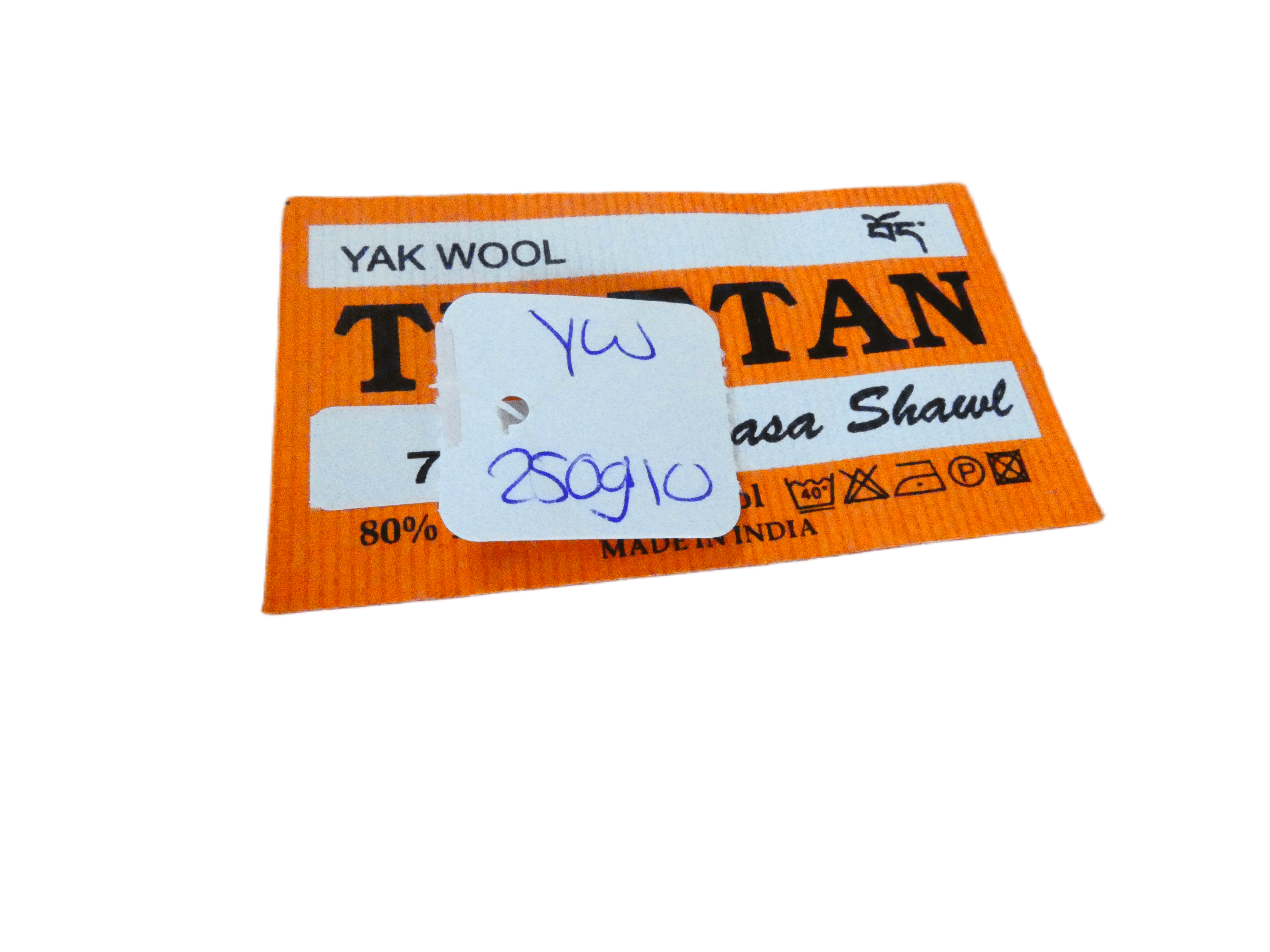 Yakwol Omslagdoek - Oranje, Zand - Afbeelding 4