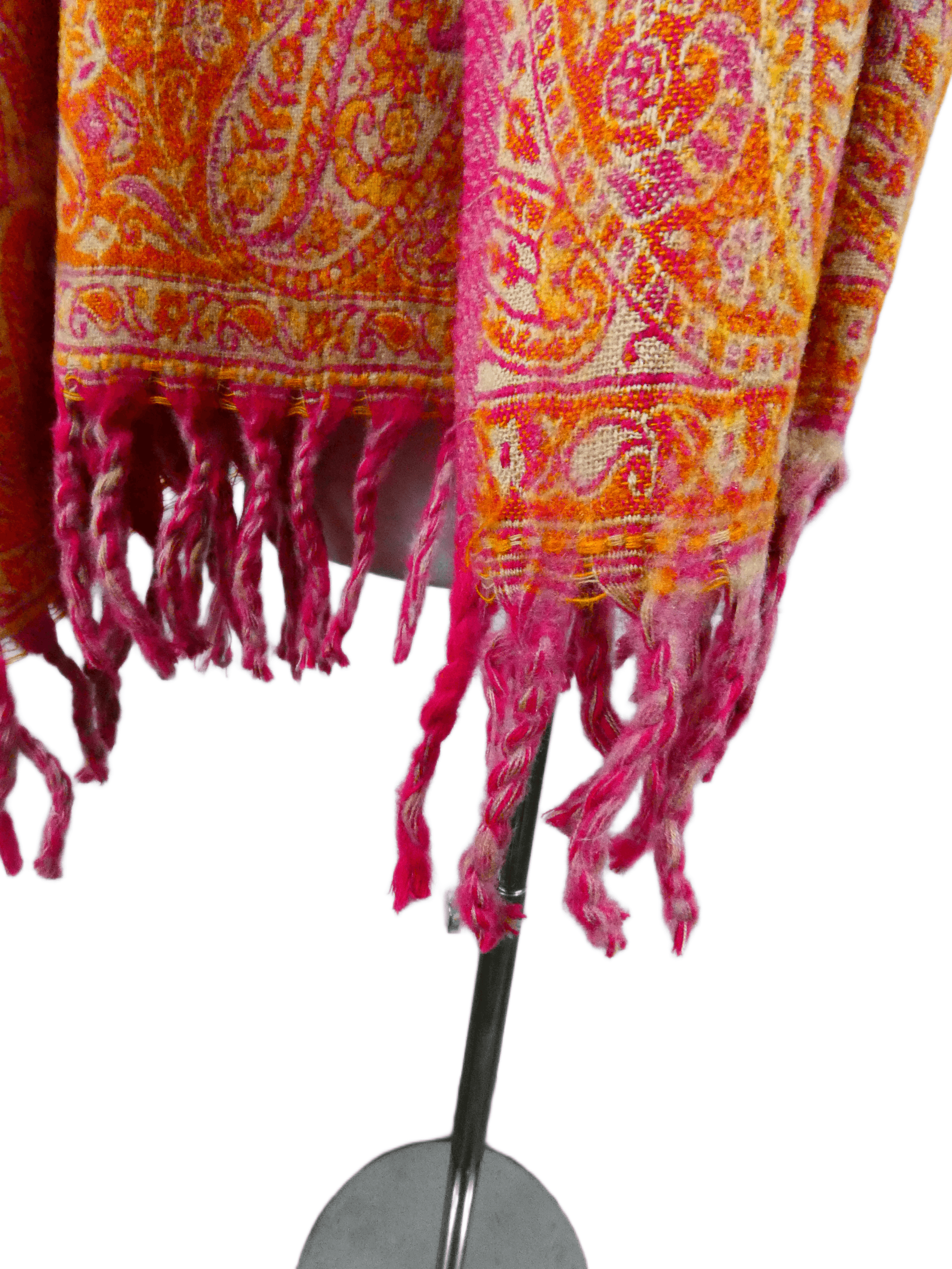 Yakwol Omslagdoek - Oranje, Zand - Afbeelding 7