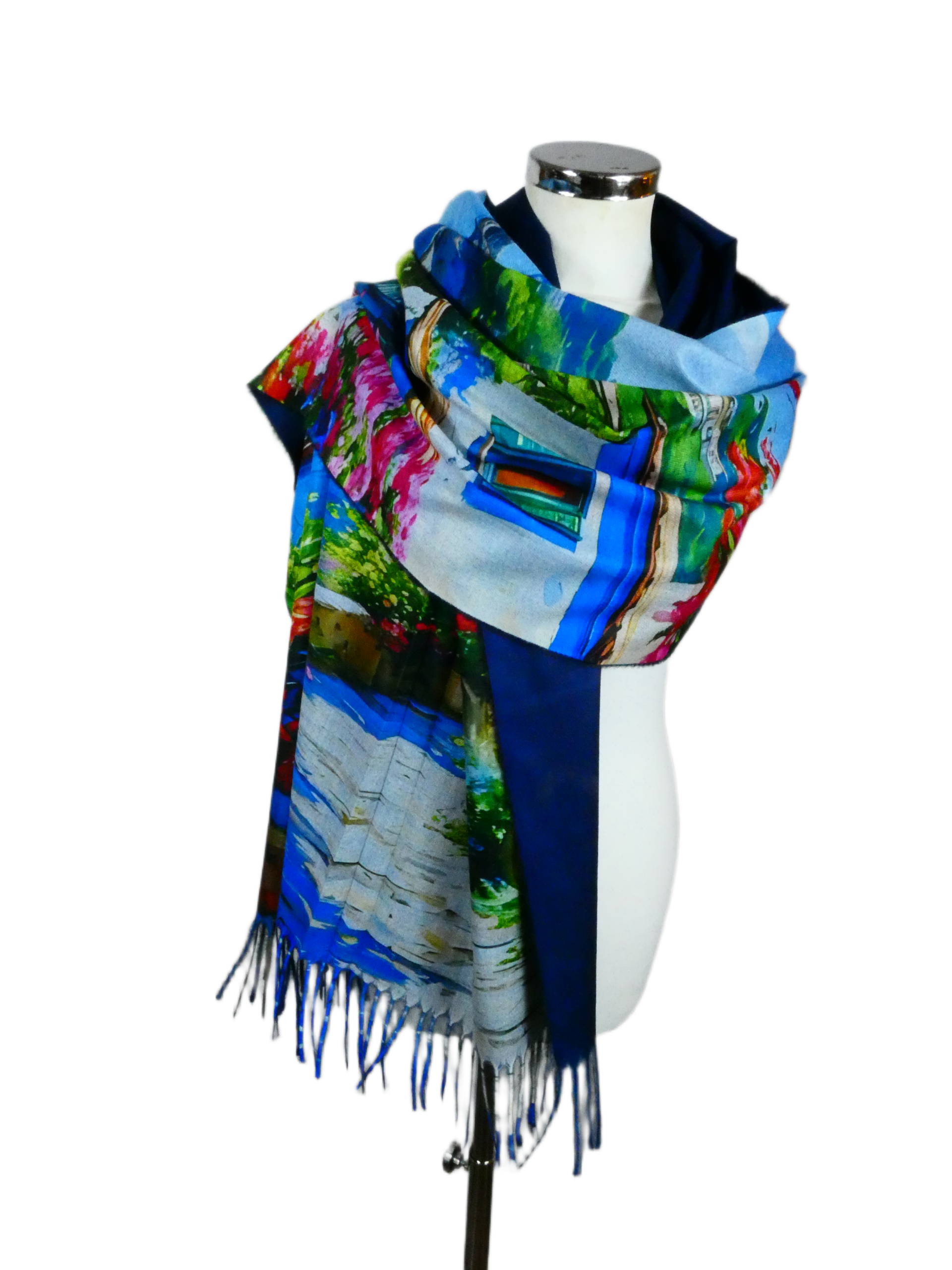 Sjaal Viscose Wol - Afbeelding 3