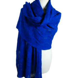 Gebreide Omslagdoek - Night, Blauw