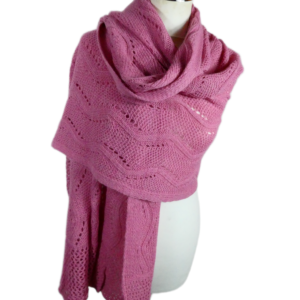 Gebreide Omslagdoek - Bubble Gum, Roze