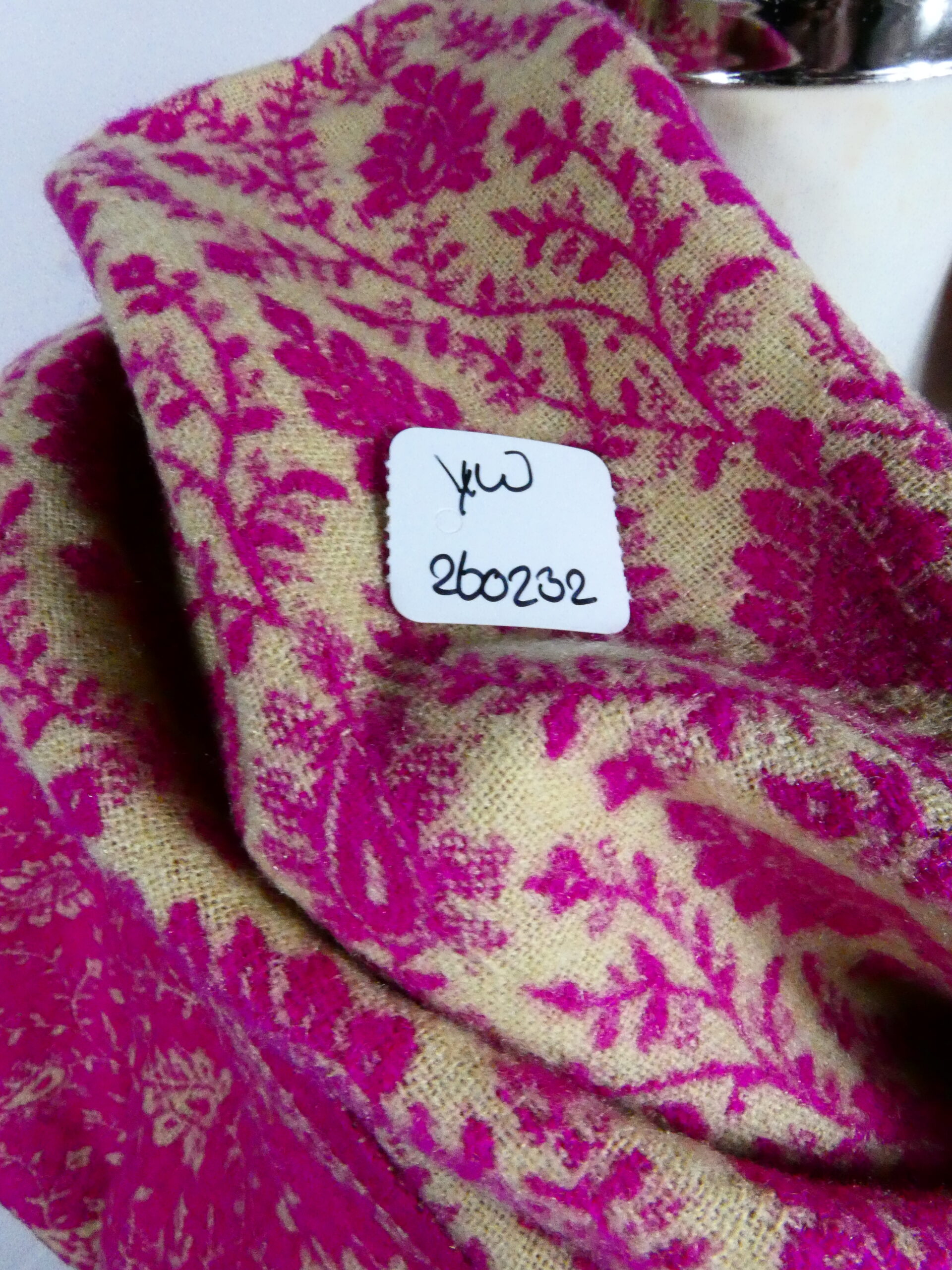 Yakwol Omslagdoek - Paars, Zand - Afbeelding 3