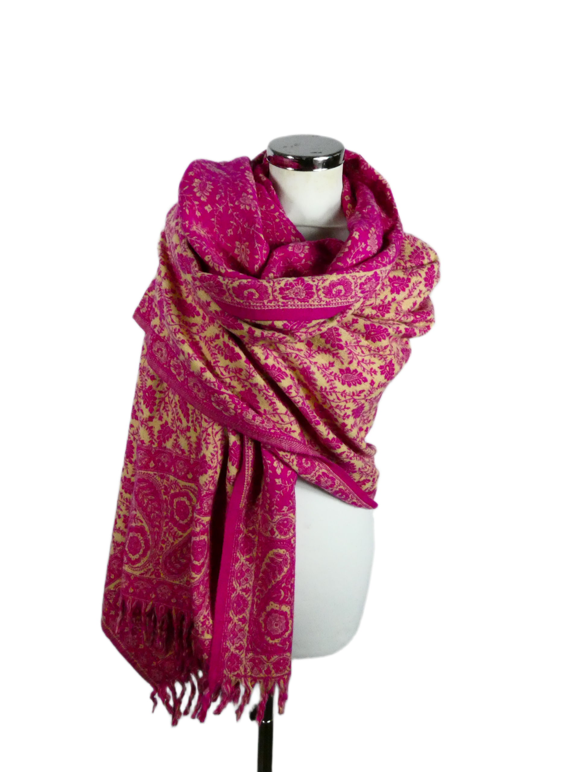 Yakwol Omslagdoek - Paars, Zand