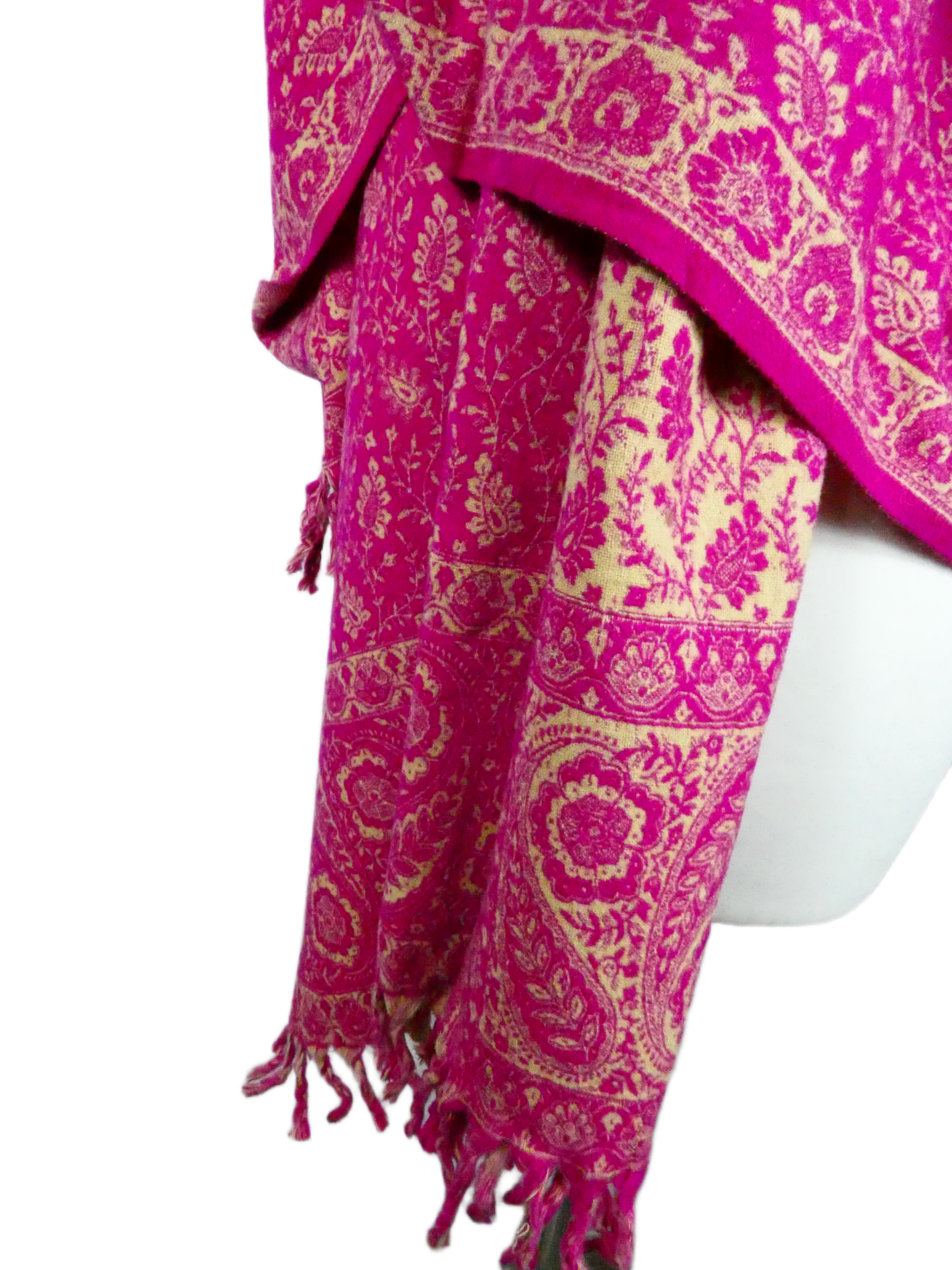 Yakwol Omslagdoek - Paars, Zand - Afbeelding 9