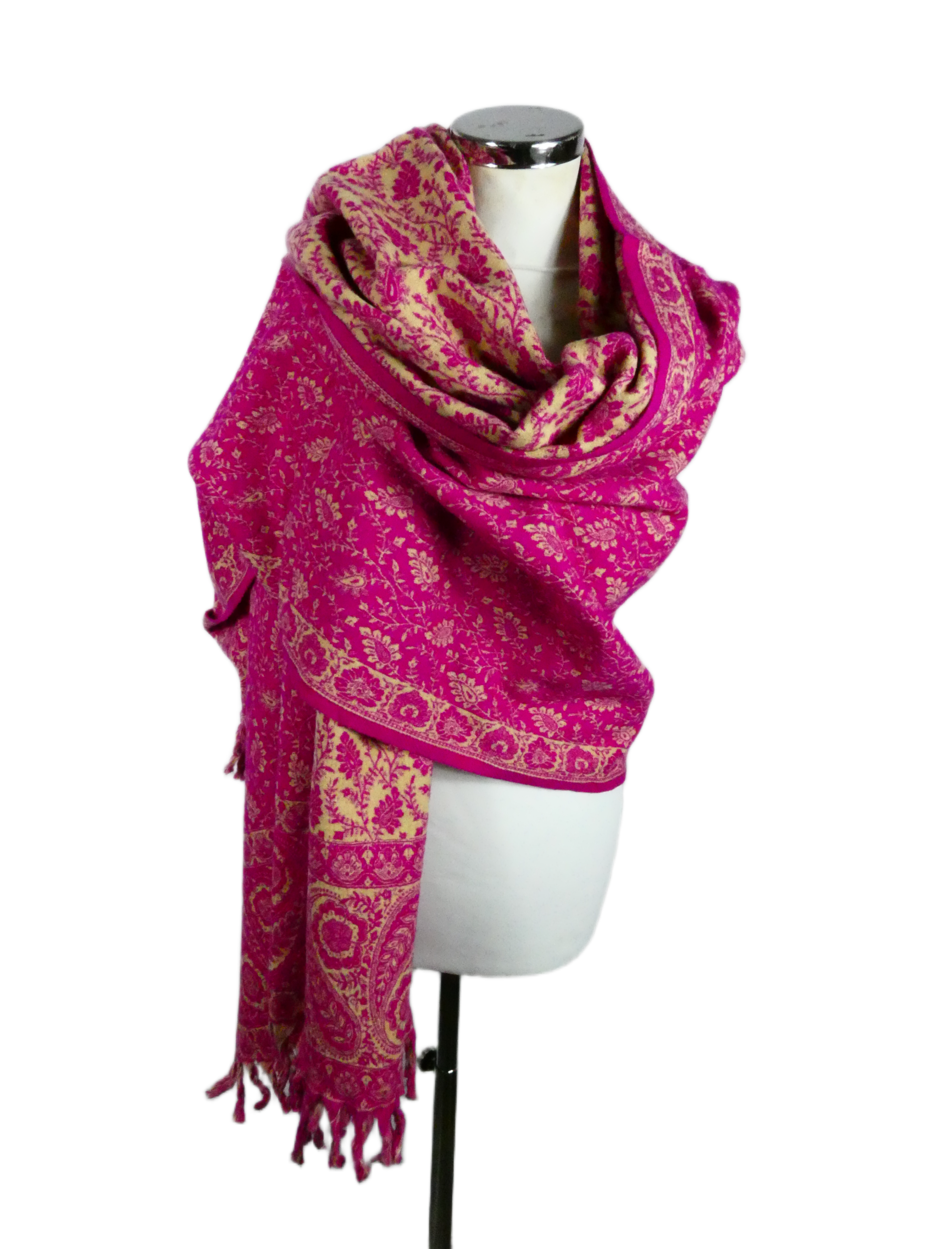 Yakwol Omslagdoek - Paars, Zand - Afbeelding 10