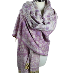 Yakwol Omslagdoek - Lila, Zand