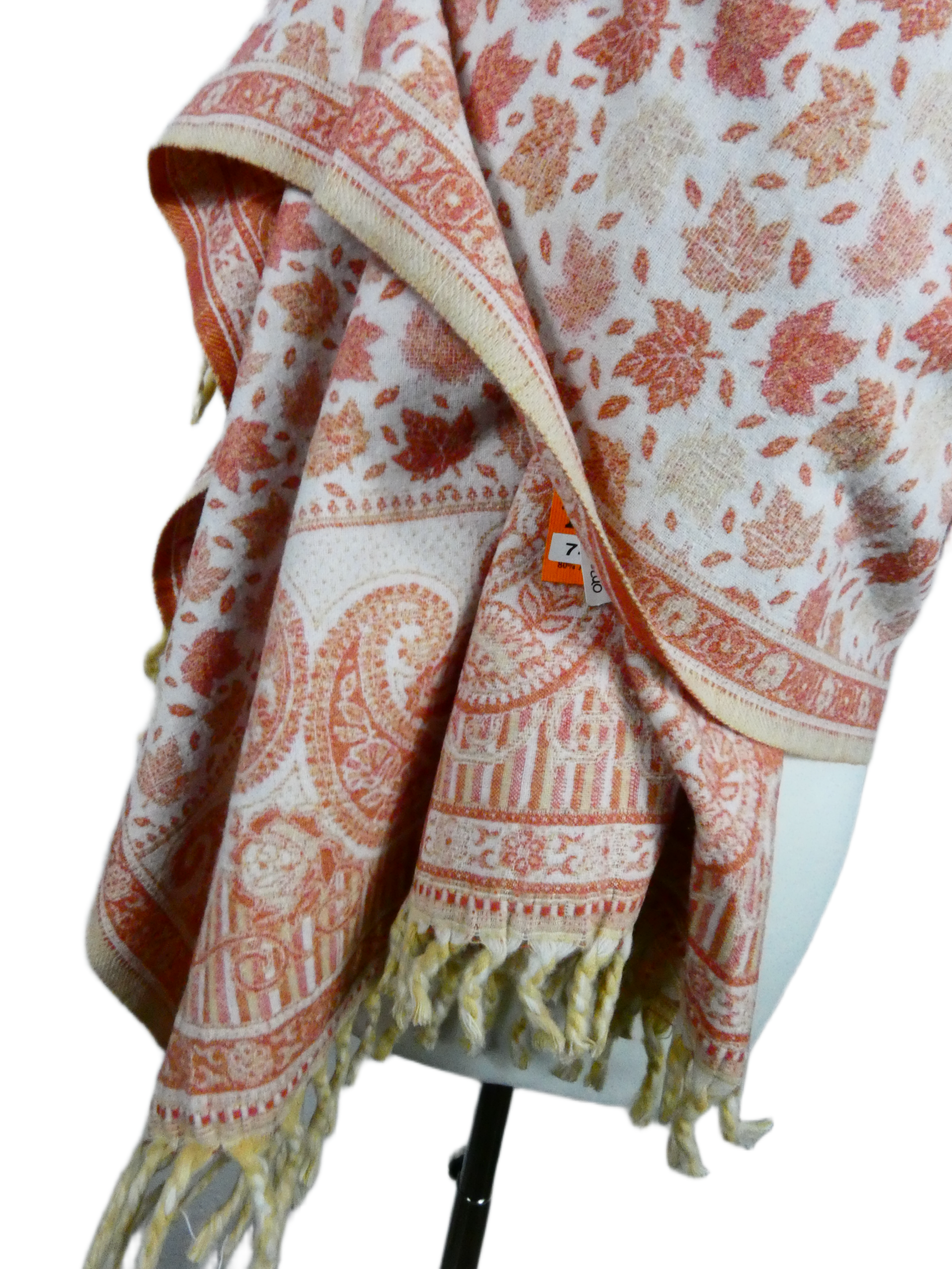 Yakwol Omslagdoek - Peach, Roze, Zalm, Wit, Zand - Afbeelding 4