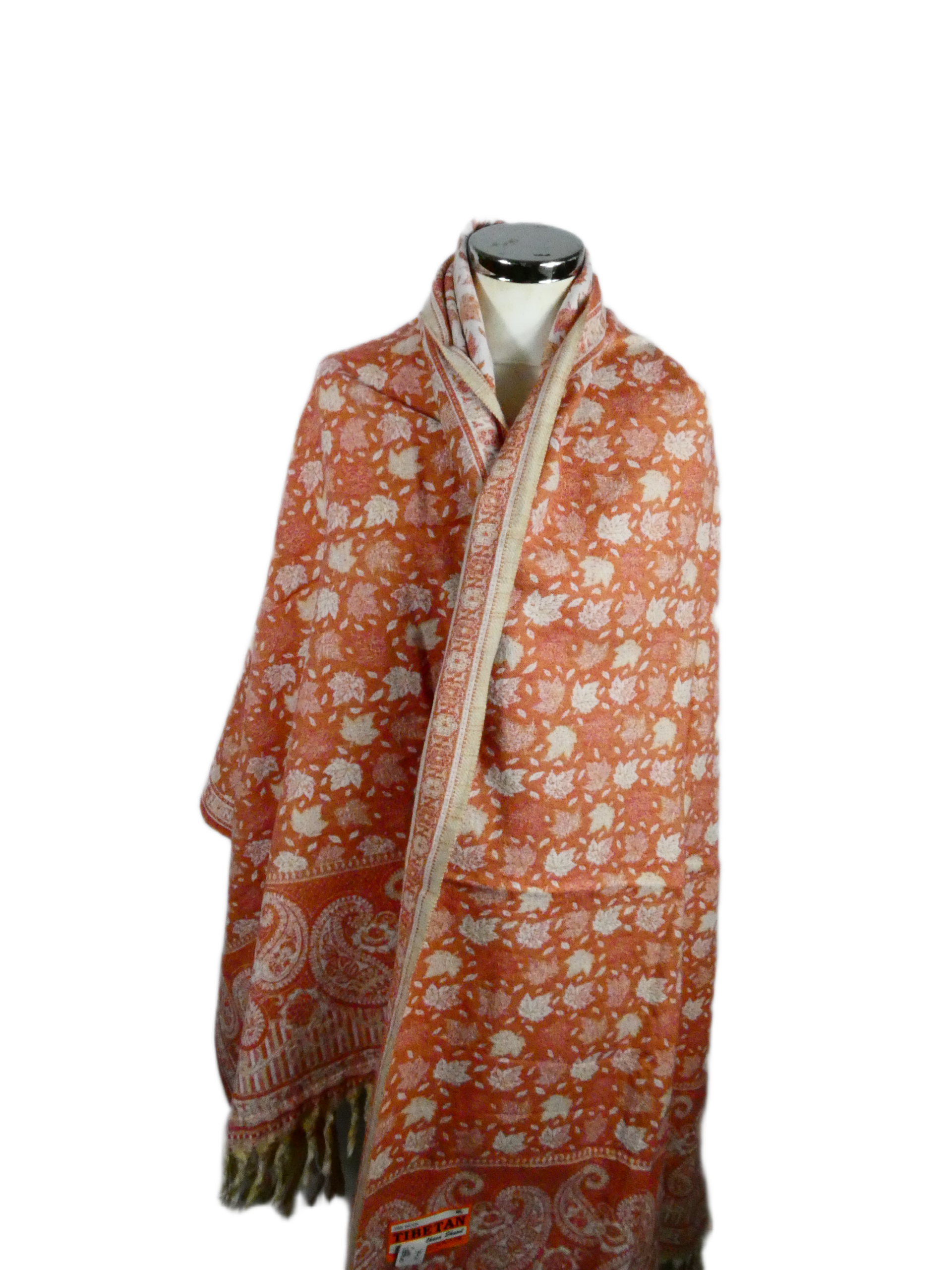 Yakwol Omslagdoek - Peach, Roze, Zalm, Wit, Zand - Afbeelding 7