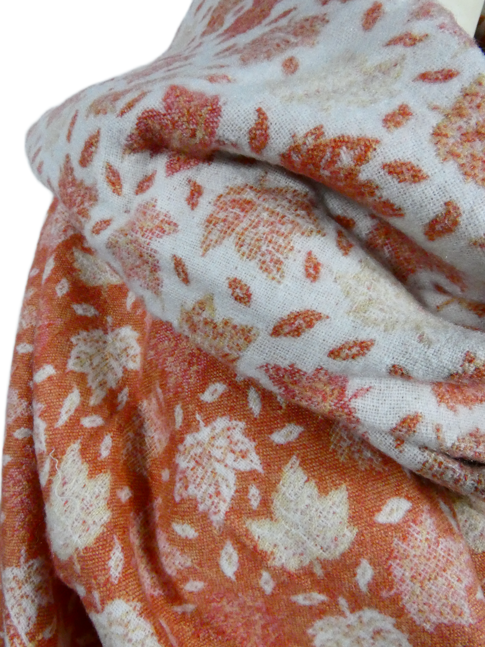 Yakwol Omslagdoek - Peach, Roze, Zalm, Wit, Zand - Afbeelding 8