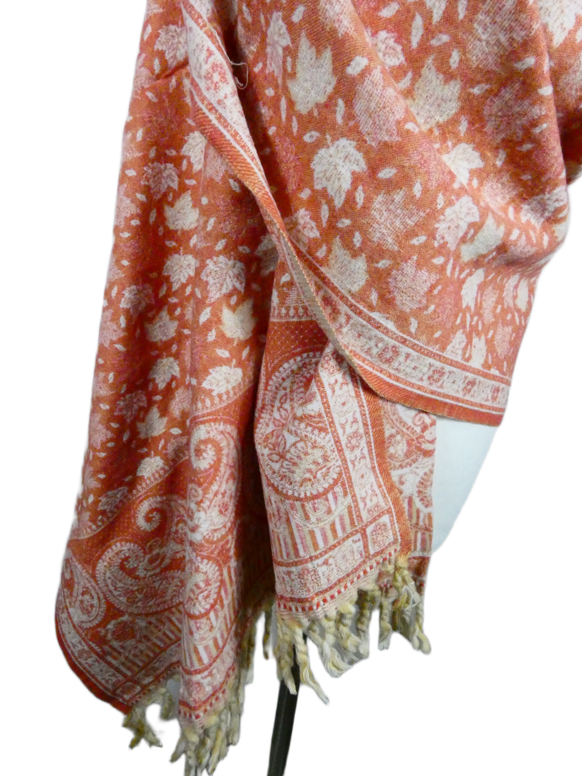 Yakwol Omslagdoek - Peach, Roze, Zalm, Wit, Zand - Afbeelding 9