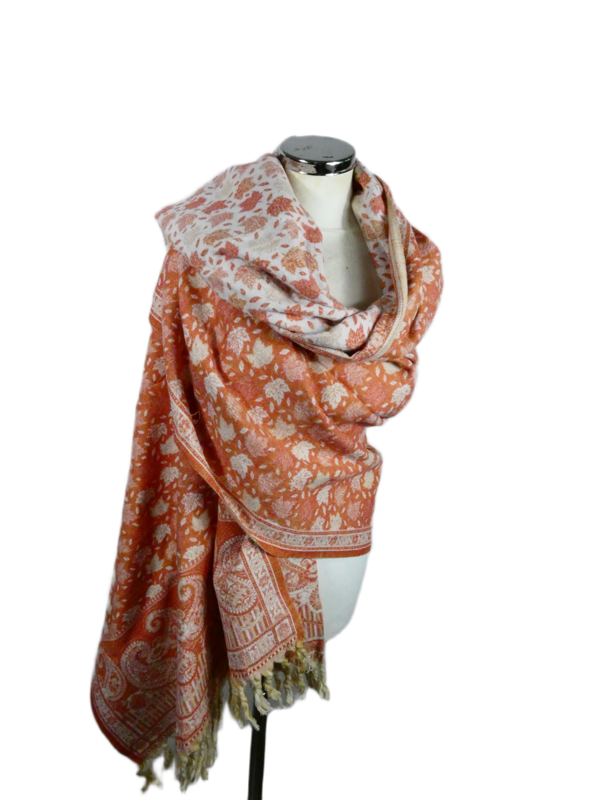 Yakwol Omslagdoek - Peach, Roze, Zalm, Wit, Zand