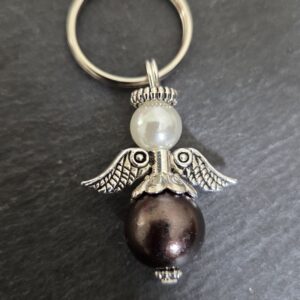 Beschermengel met sleutelring, Bruin