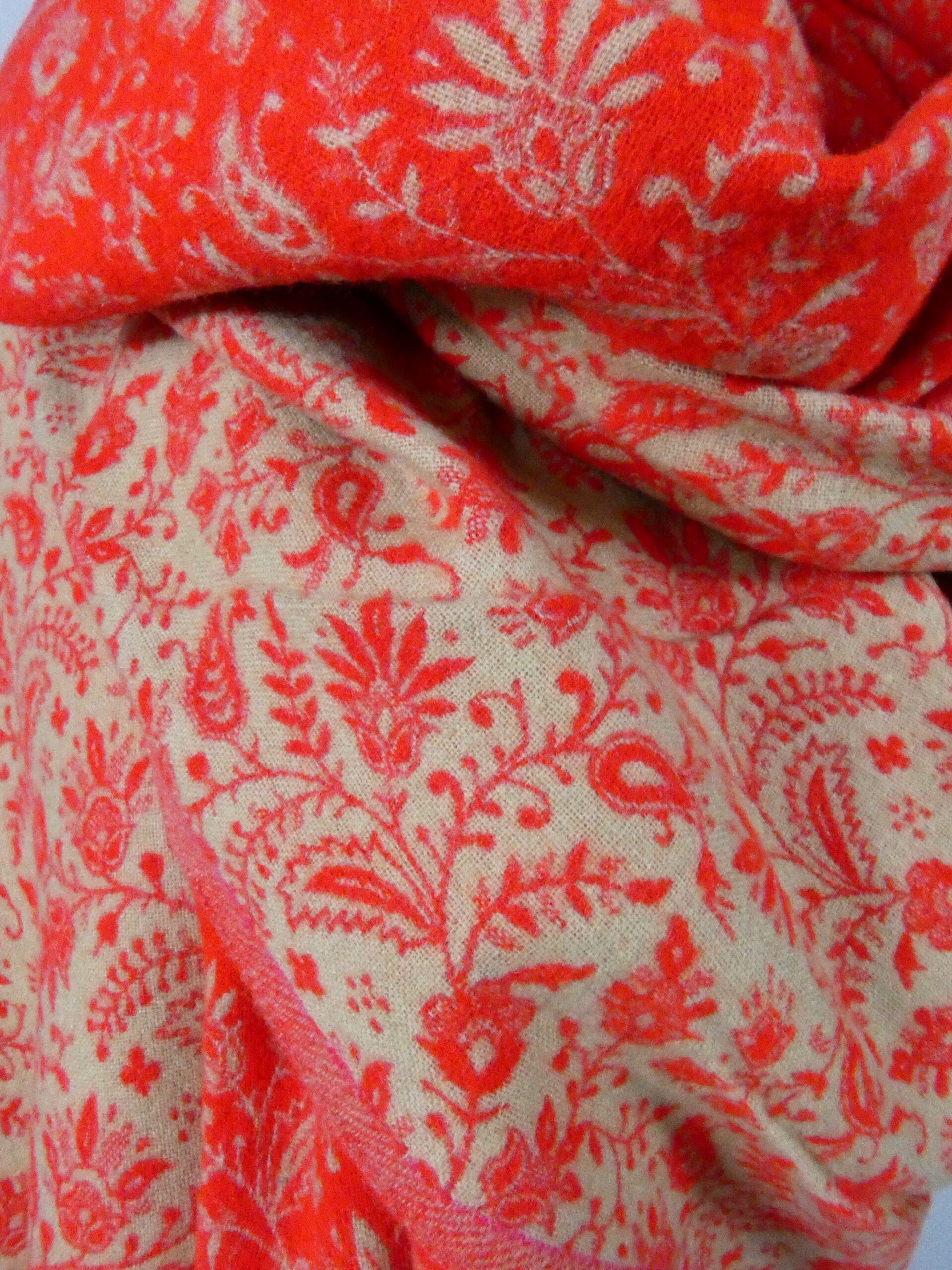 Yakwol Omslagdoek - Rood, Zand - Afbeelding 4