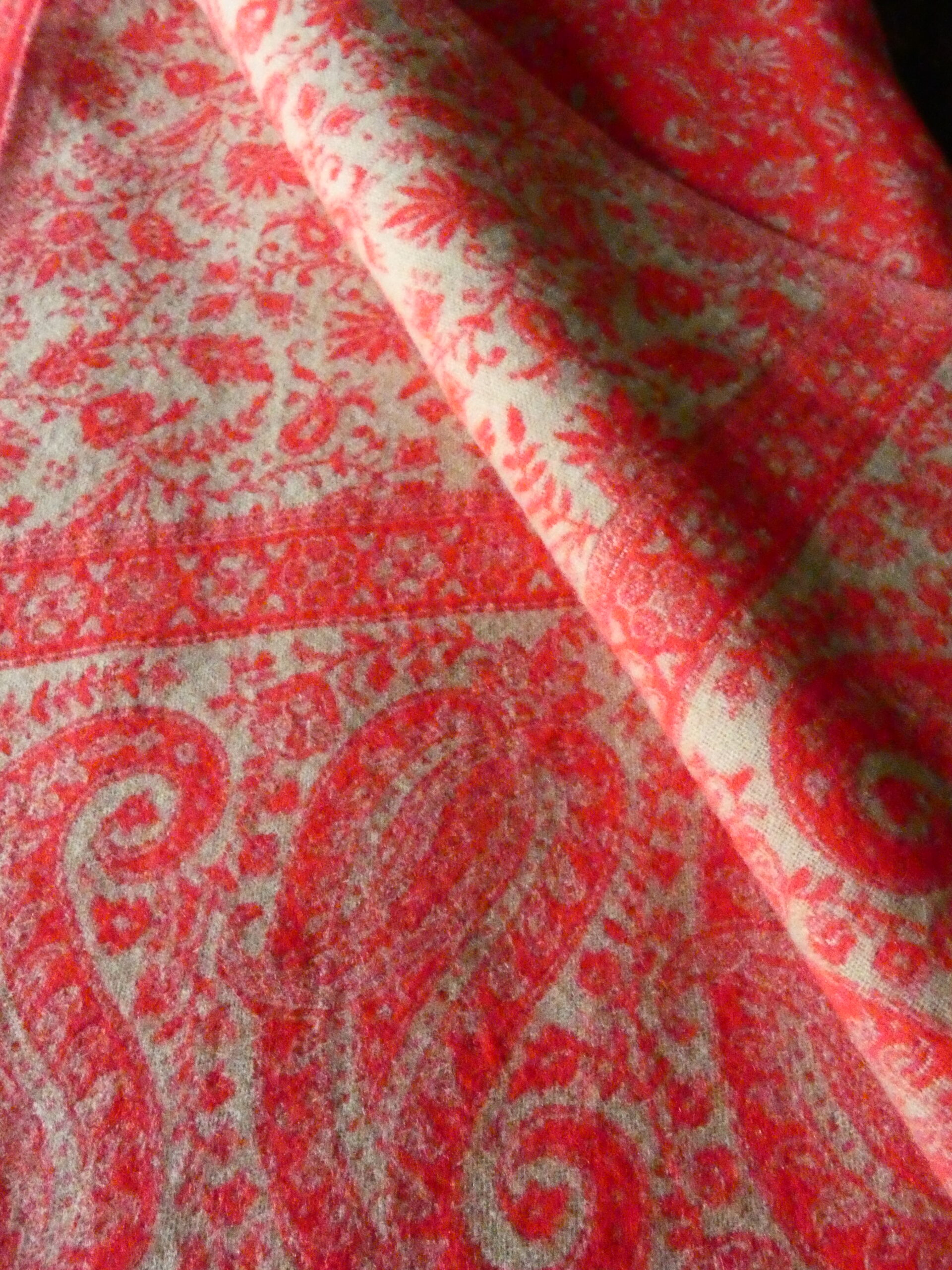 Yakwol Omslagdoek - Rood, Zand - Afbeelding 10